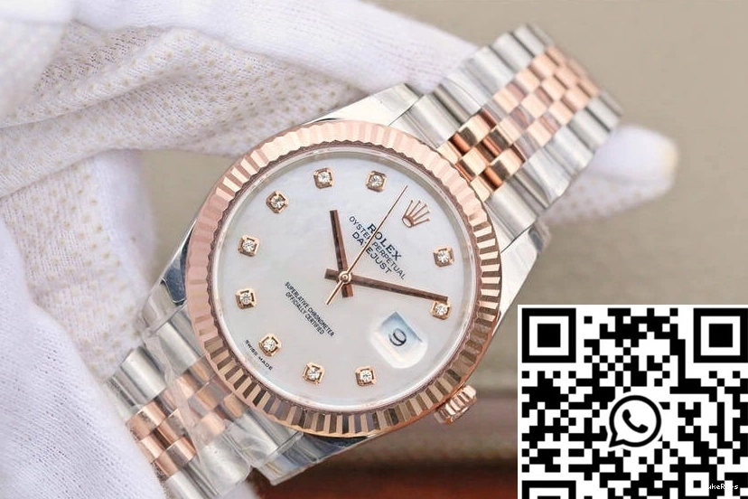 White Mother-Of-Pearl Datejust EW Factory Dial M126331-0014 Rolex 0816